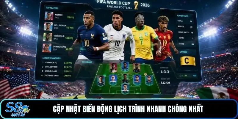 Cập nhật biến động lịch trình nhanh chóng nhất 